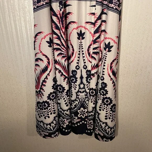 Reborn Floral Printed Long Sleeve Maxi Dress Size Medium - Picture 6 of 10